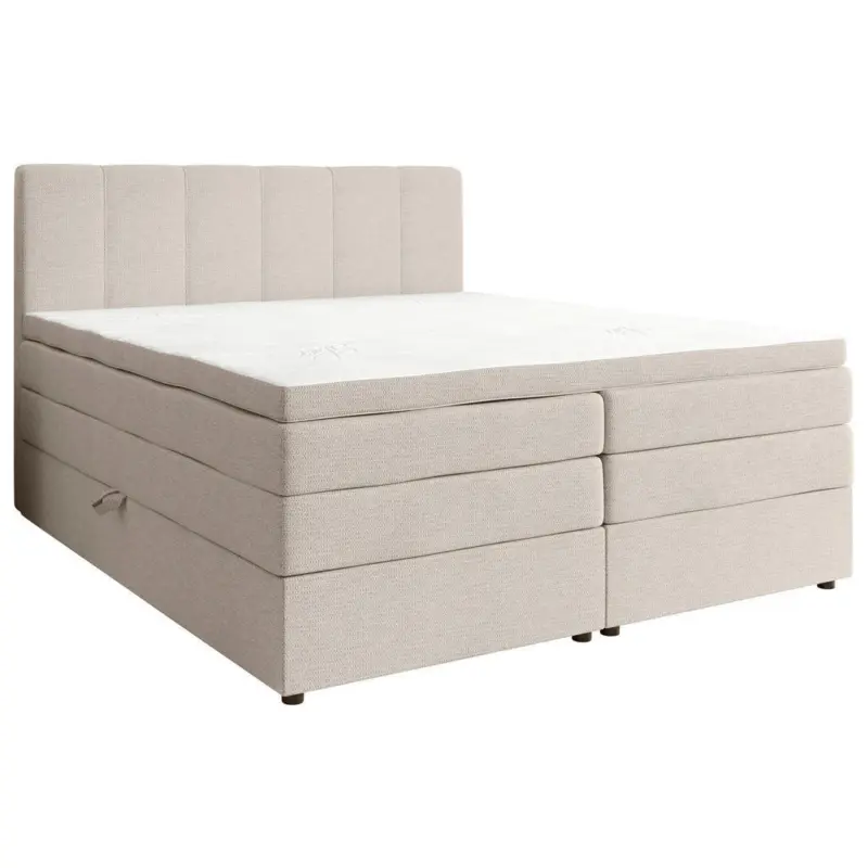 Boxspringbett 160/200 cm in Creme
