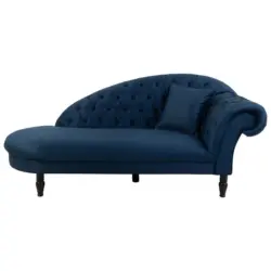 R&eacute;camiere in Velours Dunkelblau