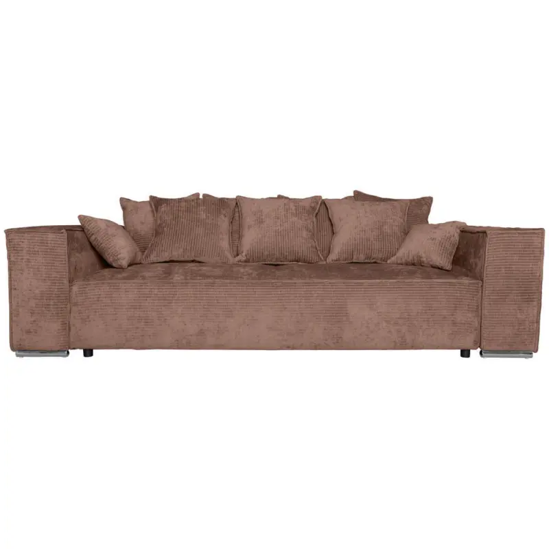 Bigsofa in Flachgewebe Altrosa