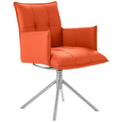 Armlehnstuhl Lederauswahl, Stoffauswahl, Sitzfl&auml;che 360&deg; drehbar Echtleder