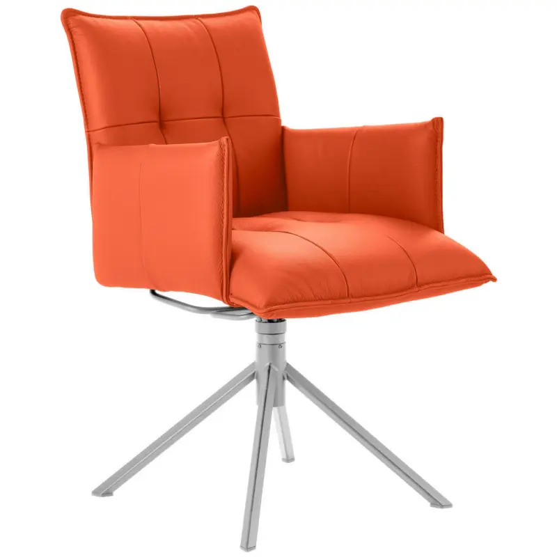 Armlehnstuhl Lederauswahl, Stoffauswahl, Sitzfl&auml;che 360&deg; drehbar Echtleder