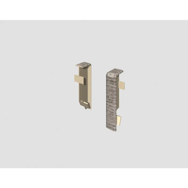 Sockelleistenverbindungsst&uuml;ck Grau, Eichefarben