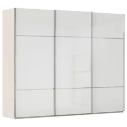 Schwebet&uuml;renschrank in Wei&szlig;, Champagner