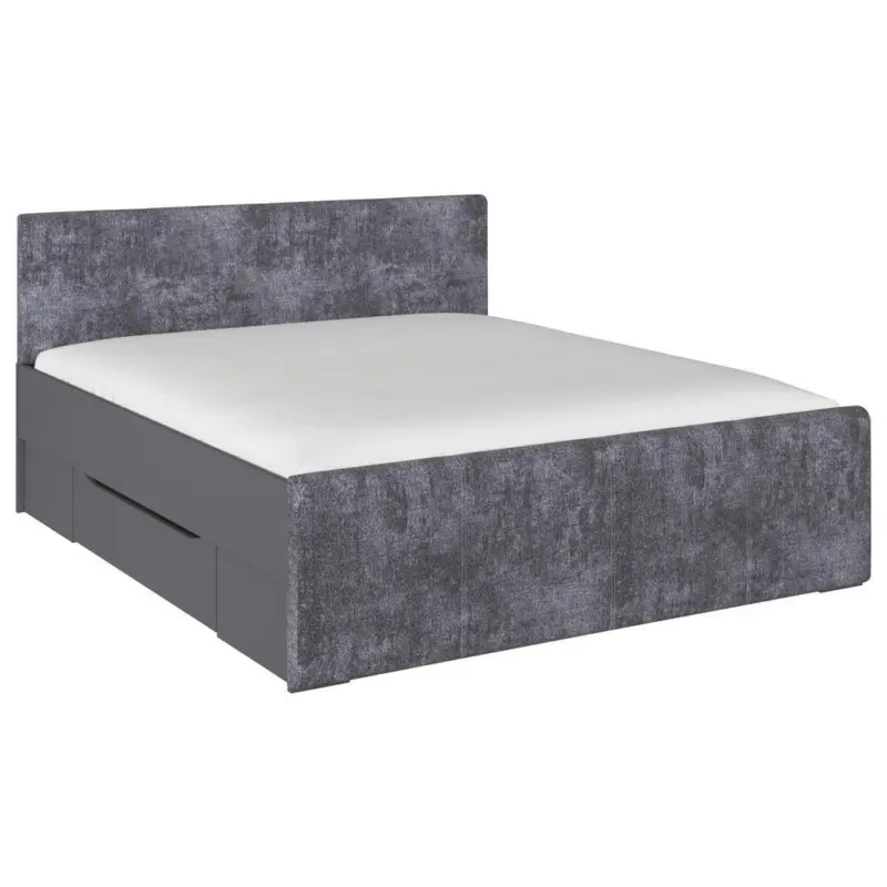 Stauraumbett 180/200 cm in Grau