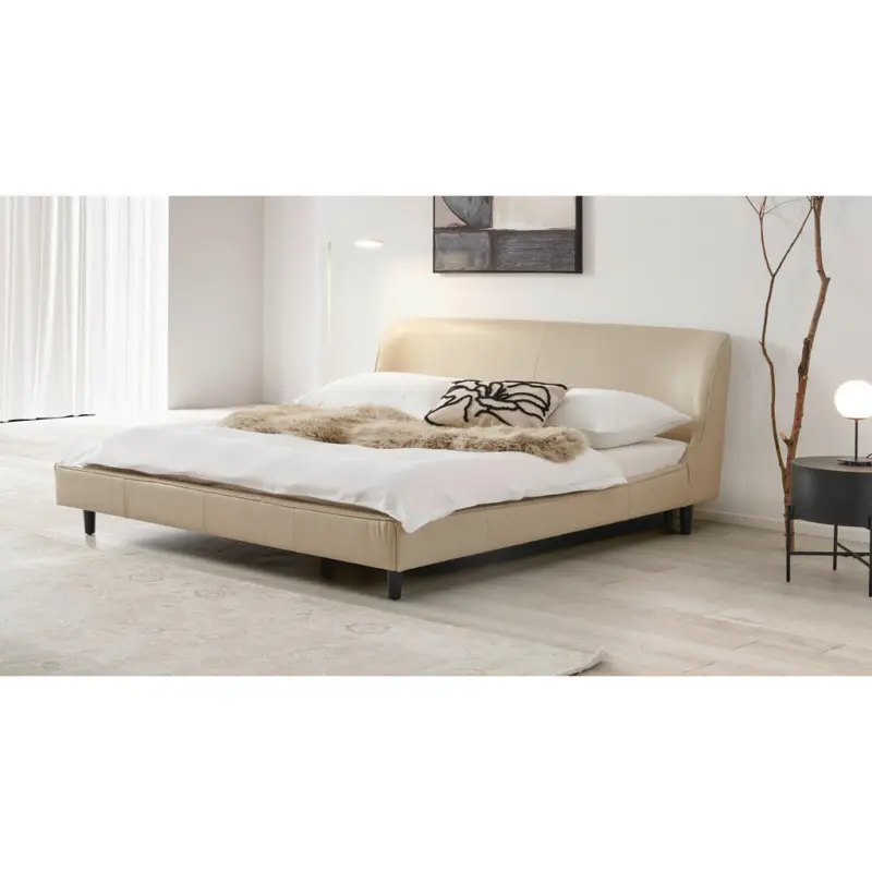 Polsterbett Lattenrost Beige 180/200 cm