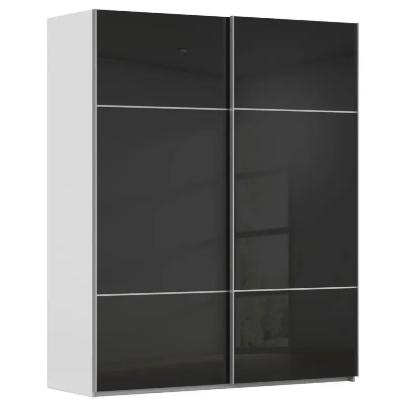 Schwebet&uuml;renschrank in Grau, Schwarz