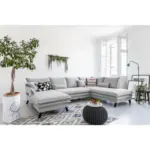 XXXLutz Lauterach - Ihr M&ouml;belhaus bei Bregenz Wohnlandschaft Marselle in Mikrofaser Hellgrau