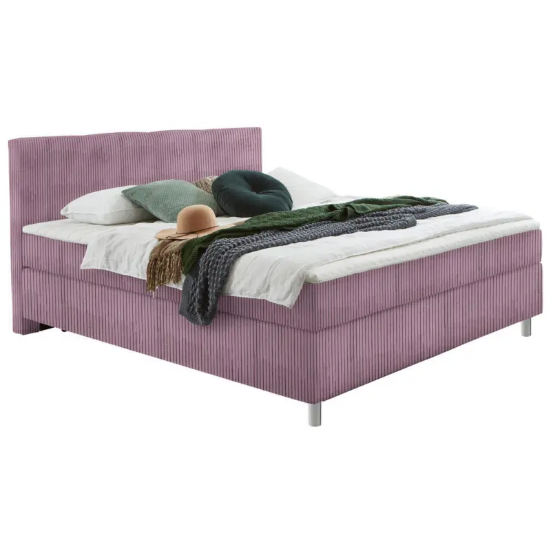 Boxspringbett 100/200 cm in Lila