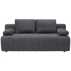 Schlafsofa in Flachgewebe Dunkelgrau
