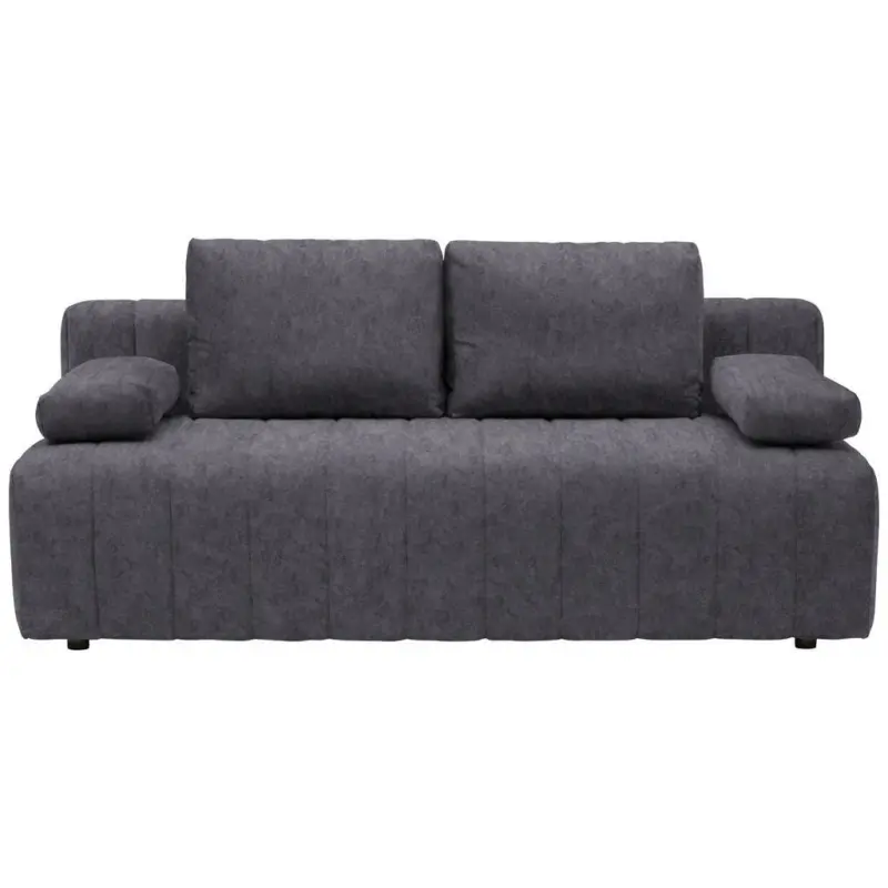 Schlafsofa in Flachgewebe Dunkelgrau