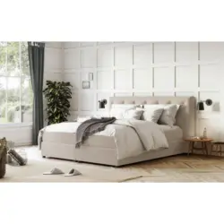 Boxspringbett 160/200 cm in Beige