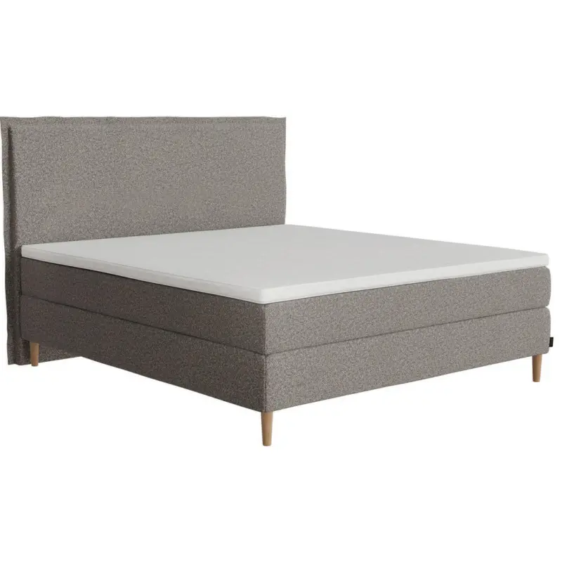 Boxspringbett 180/200 cm in Braun, Grau