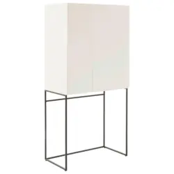 Barschrank Wei&szlig; 80/165/45 cm