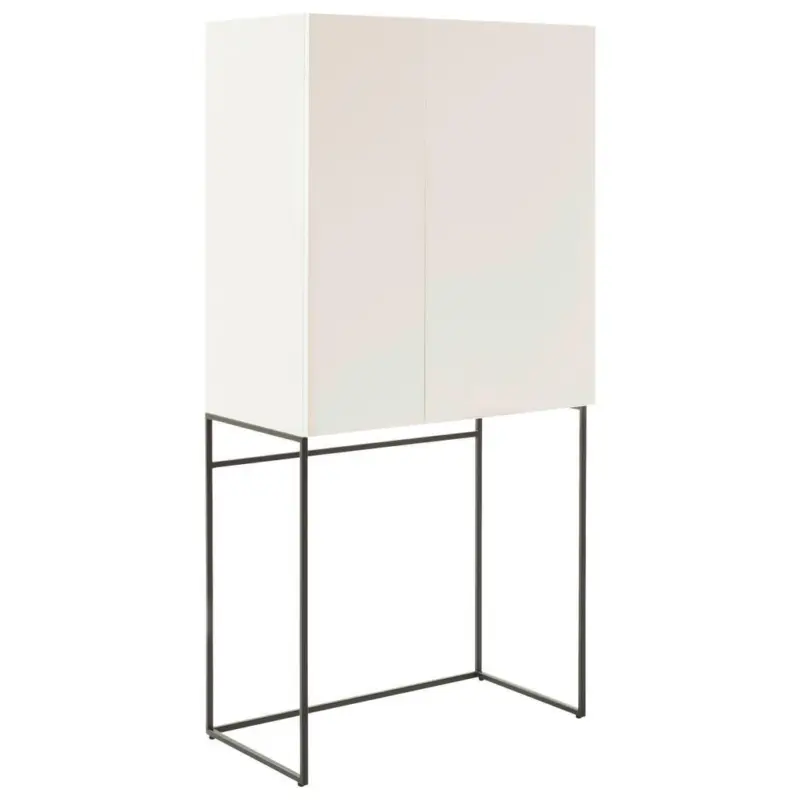 Barschrank Wei&szlig; 80/165/45 cm