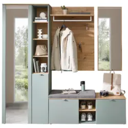 Garderobe 4-teilig in 206/202/38 cm