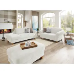 R&eacute;camiere in Flachgewebe Creme