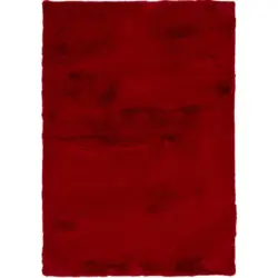 Hochflorteppich 80/150 cm Silky Haven Rot