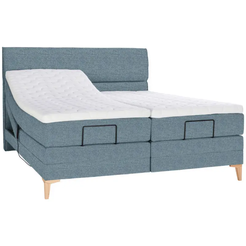 Boxspringbett 160/200 cm in Blau