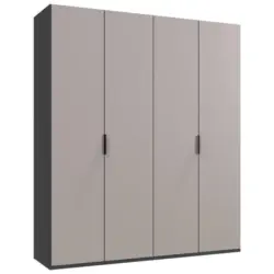 Faltt&uuml;renschrank in Graphitfarben, Grau, Sahara