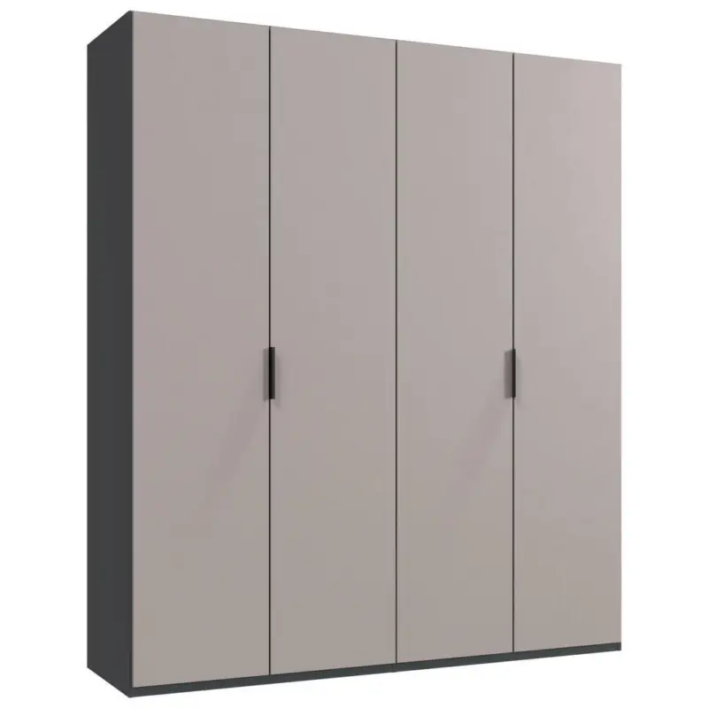 Faltt&uuml;renschrank in Graphitfarben, Grau, Sahara