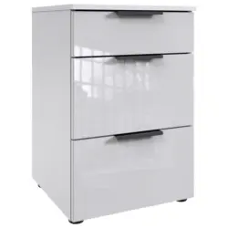 Nachtk&auml;stchen 41/61/41 cm in Wei&szlig;