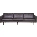 XXXLutz Lauterach - Ihr M&ouml;belhaus bei Bregenz 3-Sitzer-Sofa Rodeo in Kombination Echtleder/Stoff Schwarz
