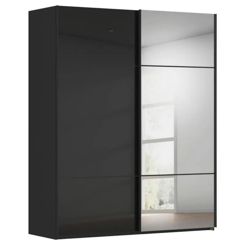 Schwebet&uuml;renschrank in Schwarz