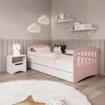 XXXLutz Lauterach - Ihr M&ouml;belhaus bei Bregenz Kinder-/Juniorbett 80/140 cm in Wei&szlig;, Pink