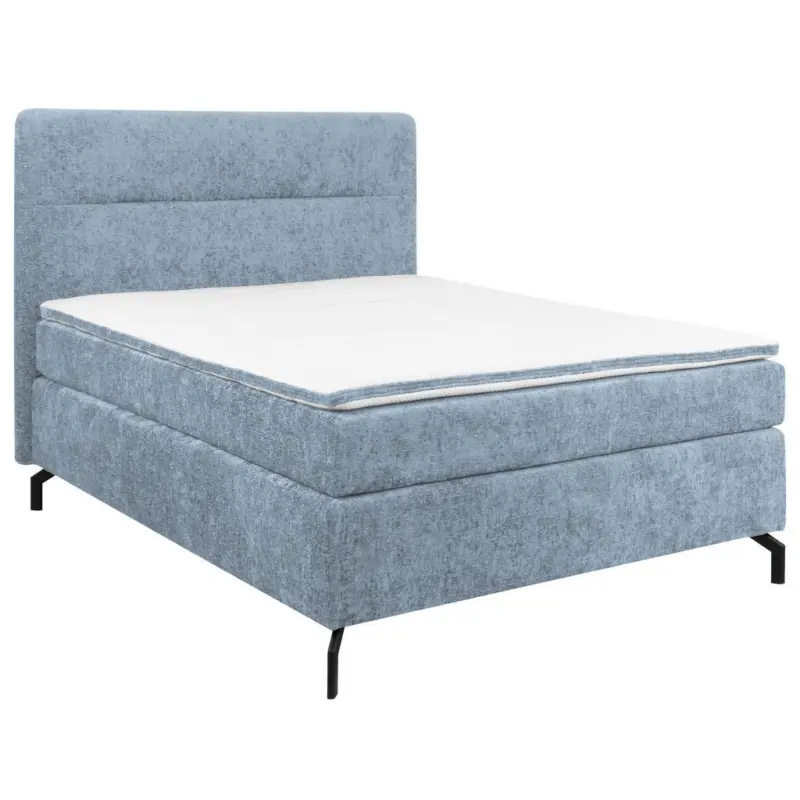 Boxspringbett 140/200 cm in Hellblau