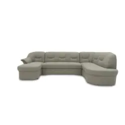 Wohnlandschaft in Mikrofaser Graubraun