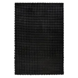 Hochflorteppich 200/290 cm Hailey Schwarz