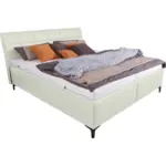 XXXLutz Lauterach - Ihr M&ouml;belhaus bei Bregenz Polsterbett gepolstertes Kopfteil, Bettkasten, Lattenroste, Matratzen Wei&szlig; 200/200 cm