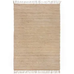 Handwebteppich 80/150 cm Clio Jute Naturfarben