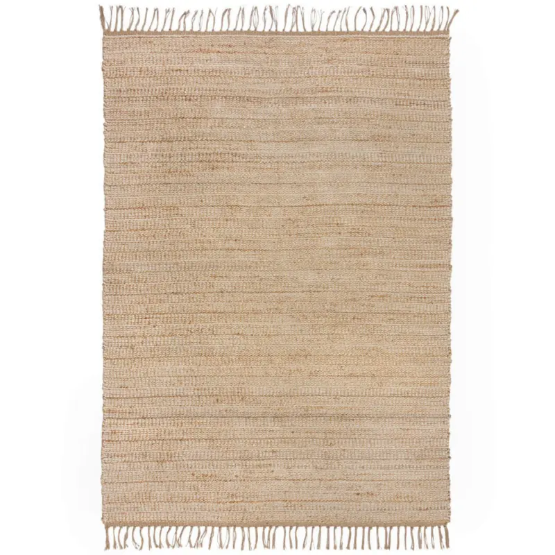Handwebteppich 80/150 cm Clio Jute Naturfarben