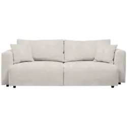 Schlafsofa in Velours Creme