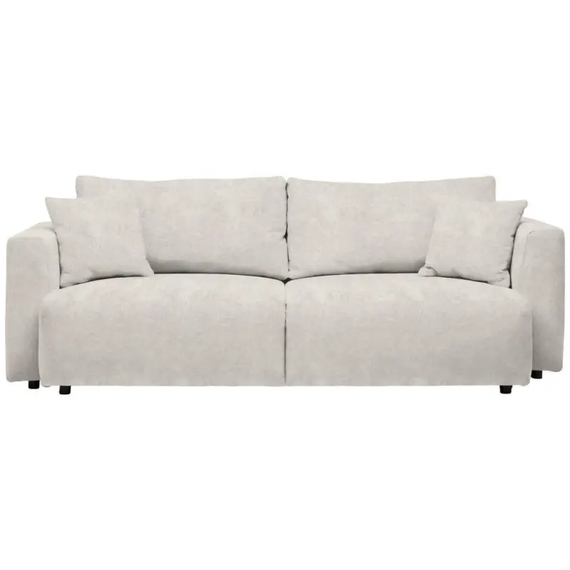 Schlafsofa in Velours Creme