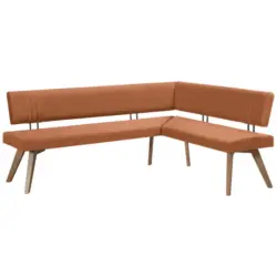 Eckbank 190/160 cm in Cognac, Wildeiche