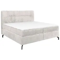 Boxspringbett 160/200 cm in Hellgrau