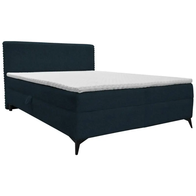 Boxbett 160/200 cm in Blau