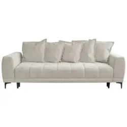 Schlafsofa Weronika in Struktur Creme