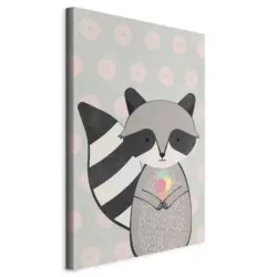 Leinwandbild Abstraktes, Tiere 60/90/1,2 cm