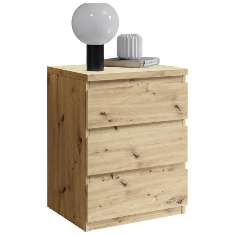 Nachtk&auml;stchen in Eichefarben