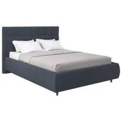 Polsterbett Lattenrost, Bettkasten Anthrazit 140/200 cm