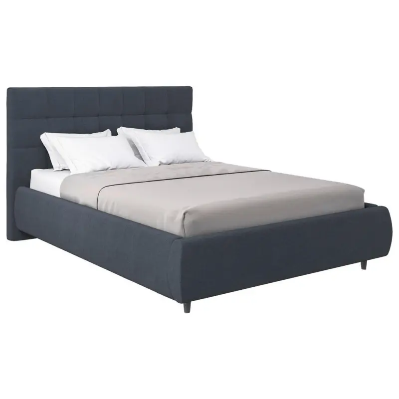 Polsterbett Lattenrost, Bettkasten Anthrazit 140/200 cm