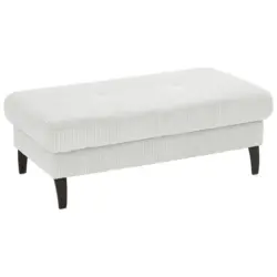 Hocker in Textil Ecru