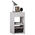 XXXLutz Lauterach - Ihr M&ouml;belhaus bei Bregenz Nachtk&auml;stchen 35/65/35 cm in Wei&szlig;