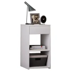 Nachtk&auml;stchen 35/65/35 cm in Wei&szlig;