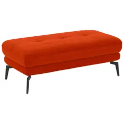 Hocker in Textil Orange