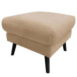 Hocker in Textil Beige