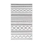 XXXLutz Lauterach - Ihr M&ouml;belhaus bei Bregenz Flachwebeteppich 200/290 cm Maya 425 Wei&szlig; / Schwarz Schwarz, Wei&szlig;